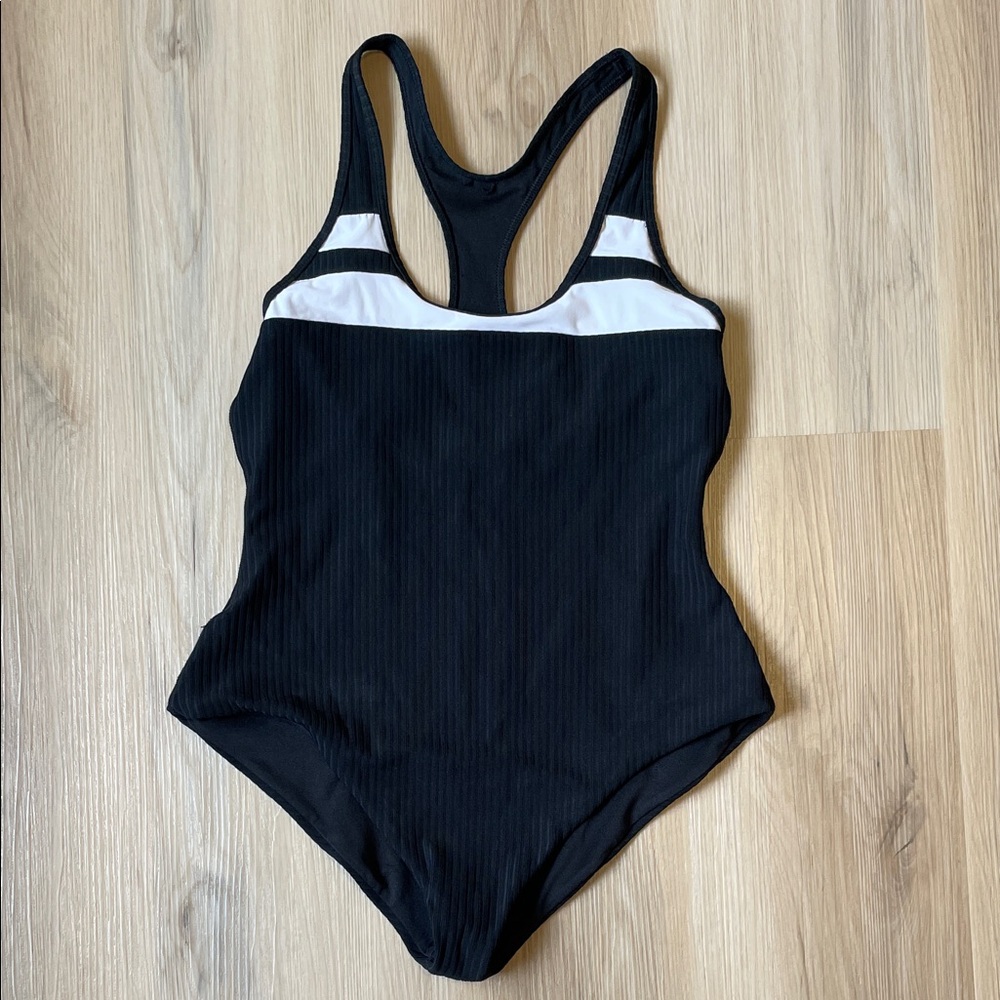 Hurley Black One-Piece Swimsuit Size M